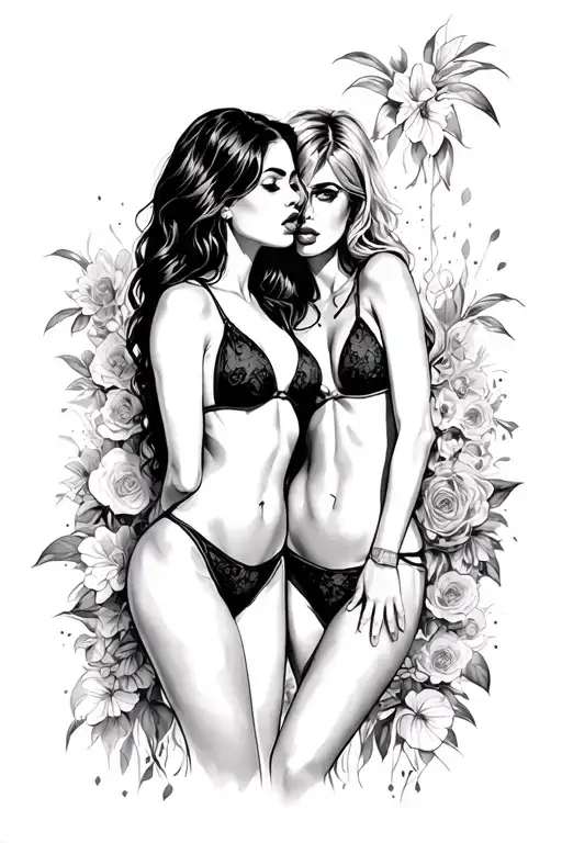 Sexy Bikini Lesbians