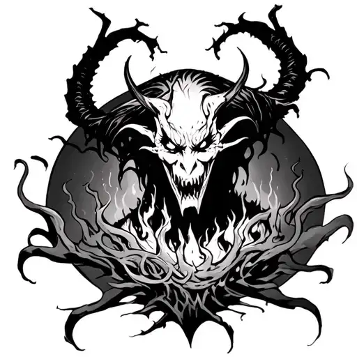 Shinigami Demon In The Pits Of Hell