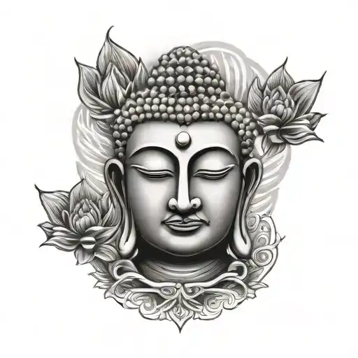 Budhha Face With Peace