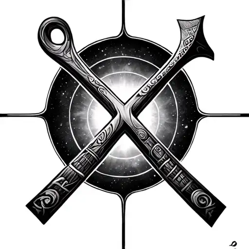 Space And Ankh Cross