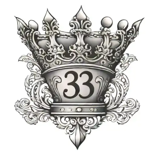 Crown With Number 3