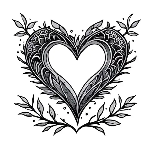 Small Dainty Matching Love Symbol