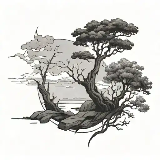 Loneliness In A Minimalist Tattoo Rib