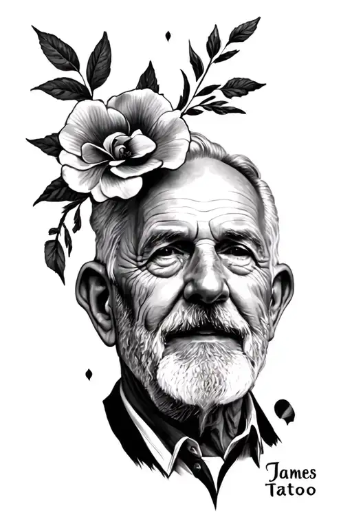 Memorial Tattoo For My Grandpa James