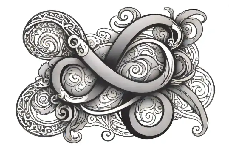 Infinity Symbol With The Initials O S J