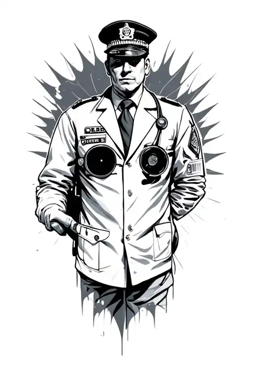 Police And Doctor Surrounded