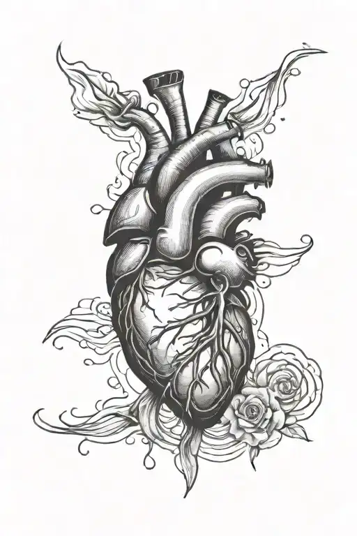 Heart Beat And A Heart Shape