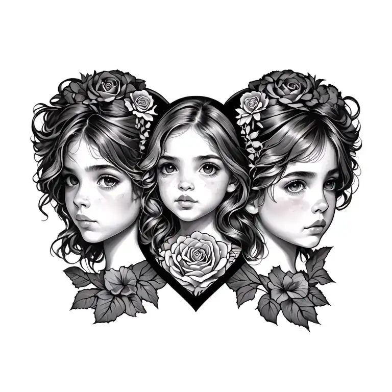 Chest Tattoo For My Daughters