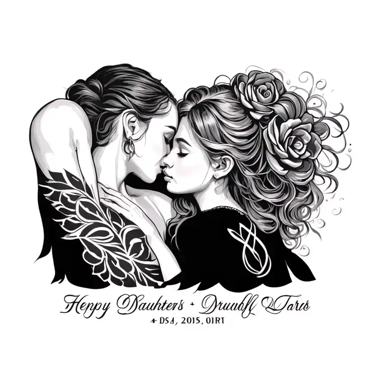 Chest Tattoo For My Daughters With Thier Date Of Birth