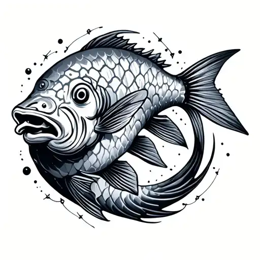 Vague -Shaped Fish Constellation