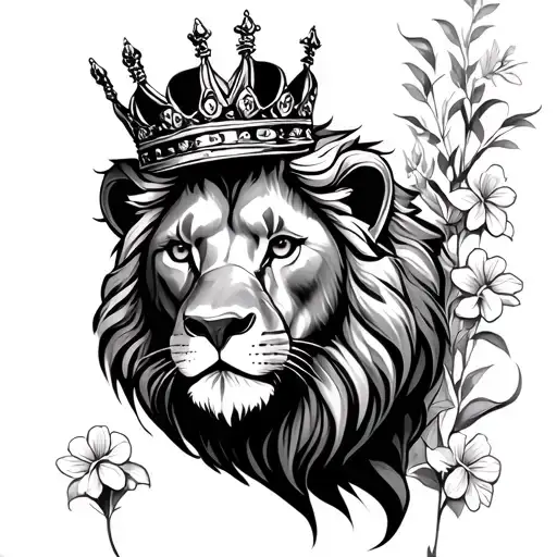 Freesia Lion Wearing A Crown