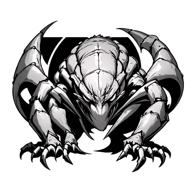 Just Like The Phantom Troupe Spider Instead Have A Kaiju With The Number 8 On It