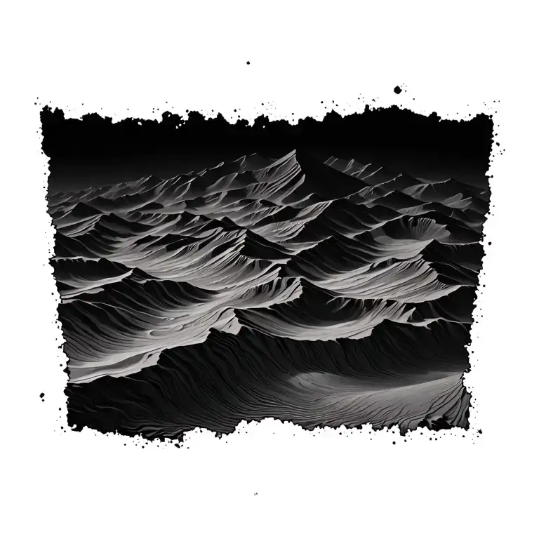 Topographic Map Desert