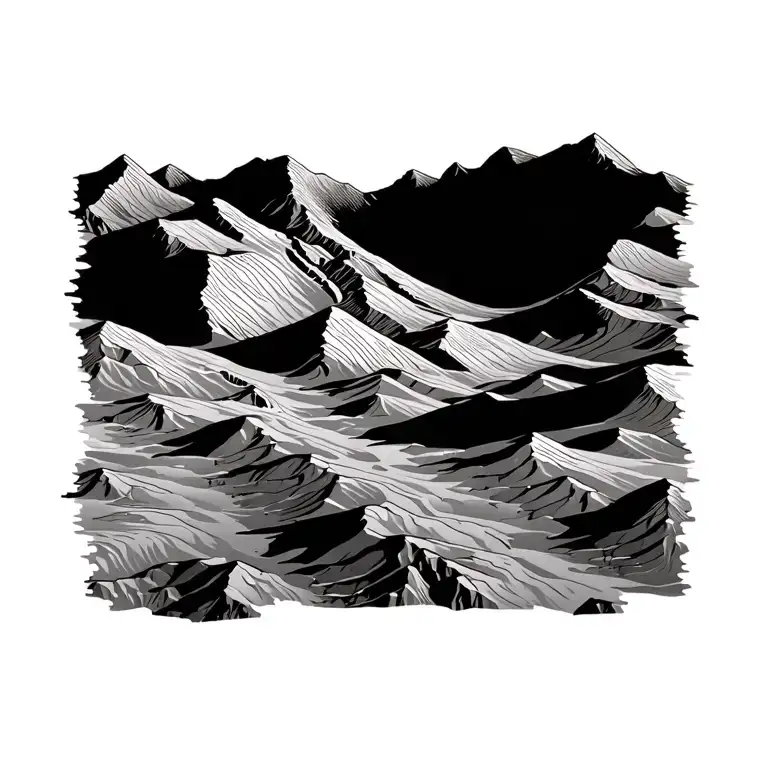 Topographic Map Desert Explorer