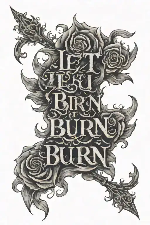 Let It Burn Writting
