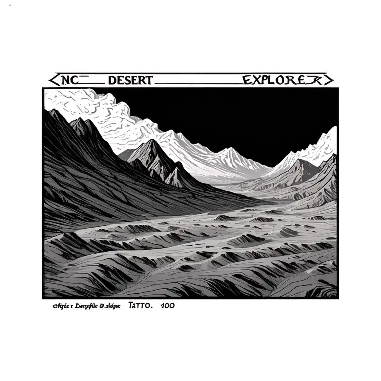 Topographic Map Desert Explorer