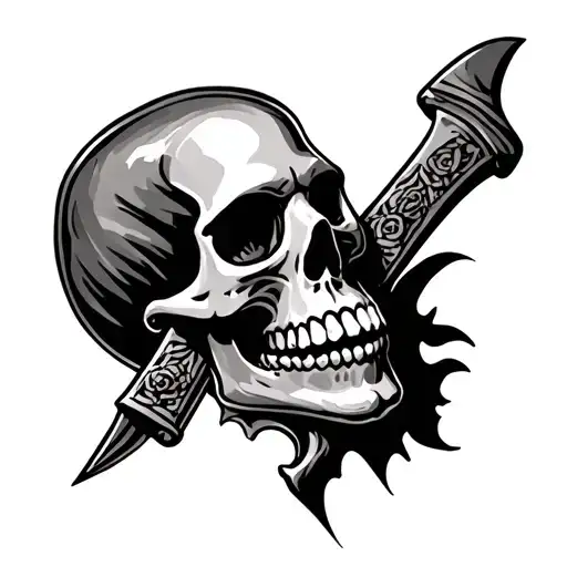 Scotish Skull Knife