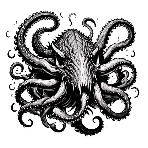 Kraken Emerging From The Depths