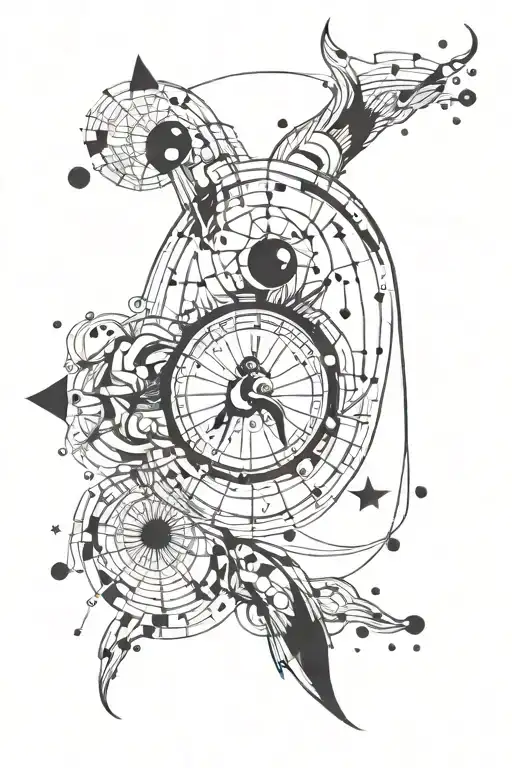 Virgo Zodiac Sign And Constellation Combined With Information Technology