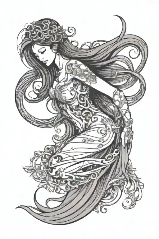 Virgo With Information Technology Themed Sleeve