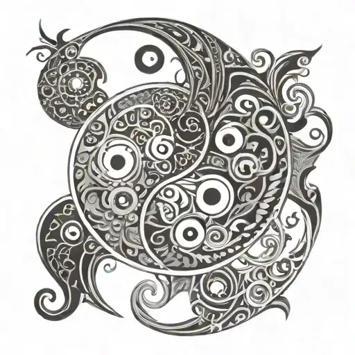 Yinyang Tribal Patterns