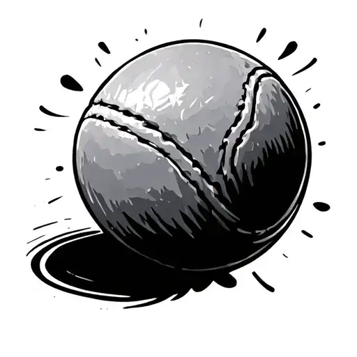 Tennis Ball Doodle Simple