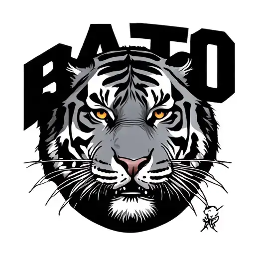 Tiger With Its Stripes Spelling Bato