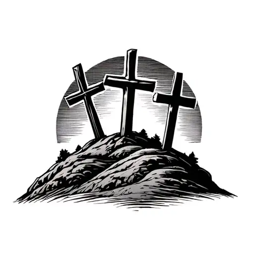 3 Crosses On A Hill
