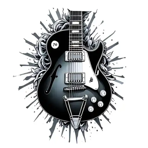 Clock Guitar Intertwined