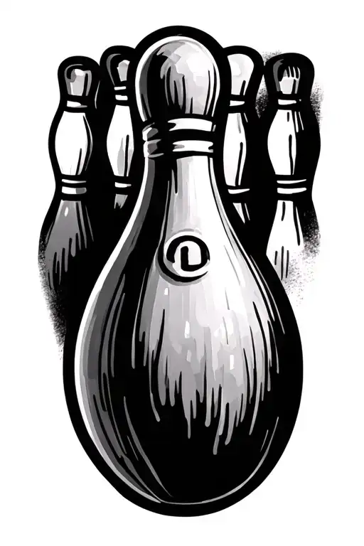 Bowling Pin Made Into A Cross