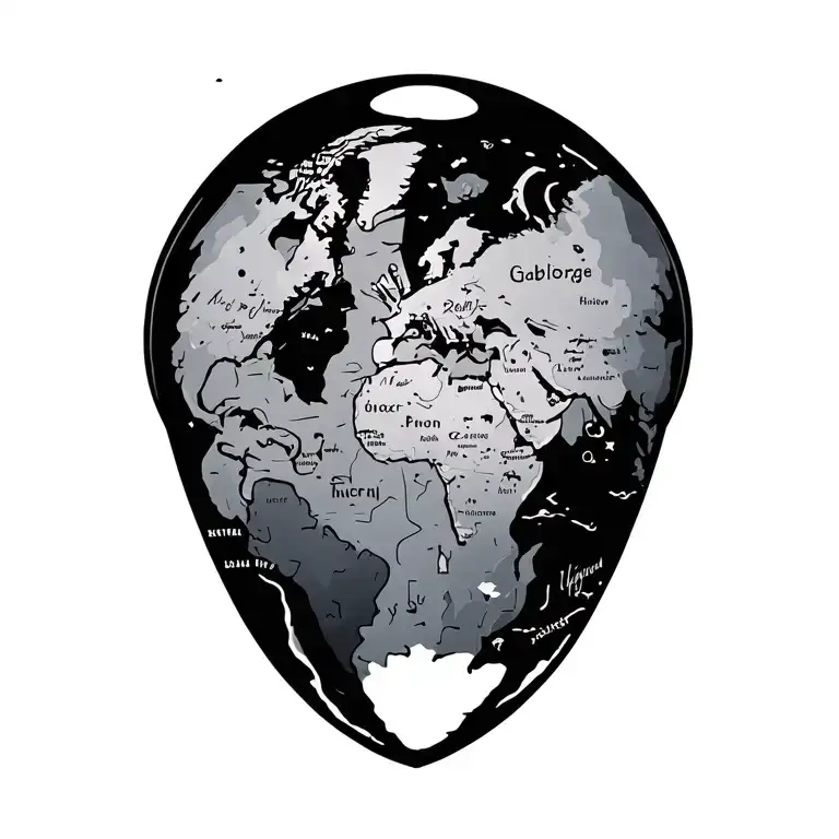 Travel Destinations Marked