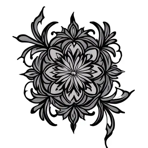 Symmetrical Filigree Design