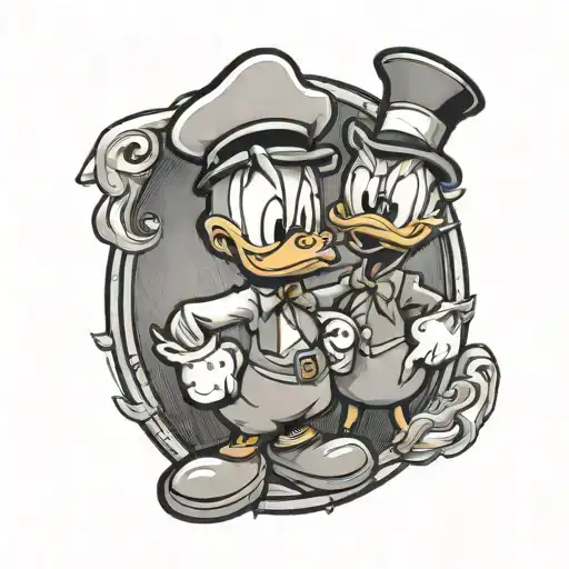 Donald Duck And Grumpy