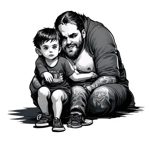 Little Cheater In Front Of A Big Cheater