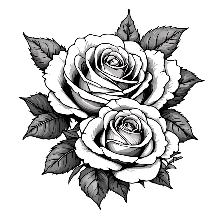 Roses With Word Nan Written Inside