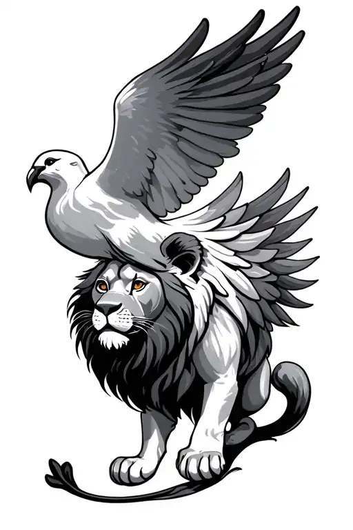 Bible Verse With Dove Coming And Lion