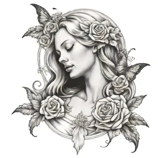 Heavenly Mother Tattoo Idea
