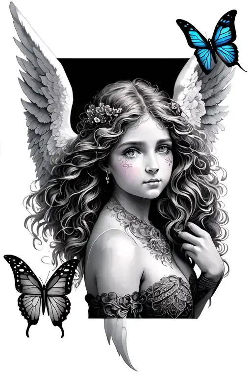 Angel And Butterfly