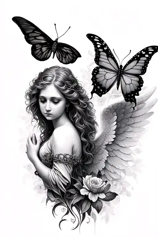 Angel And Butterfly