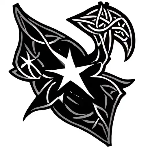 Celtic Design With Starry Plough