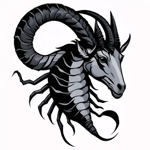 Minimalist Aries Scorpio Capricorn Zodiac Sign