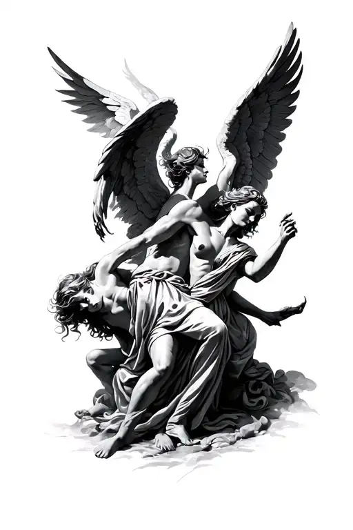 Angels Fighting Demons