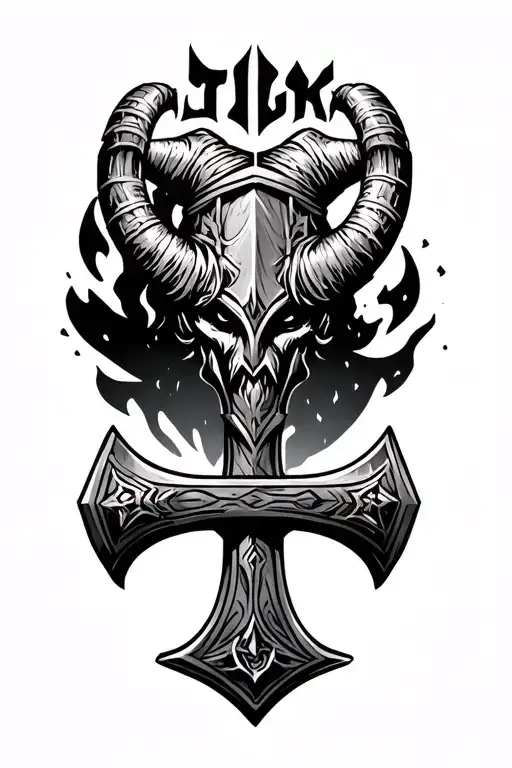 Odins Horns Above Thors Hammer Arm Sleeve