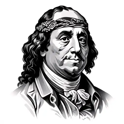 Benjamin Franklin With Bandana