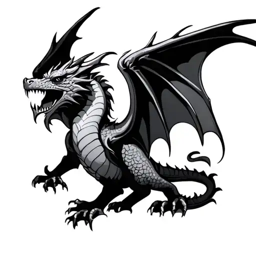 Dragon With Wings Gothic