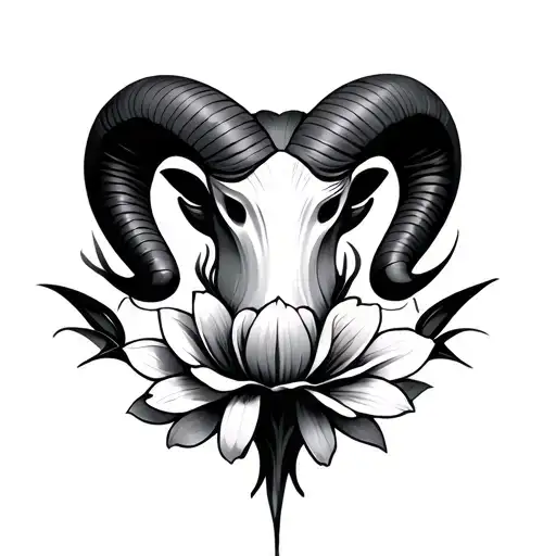 Flowers Aries Symbol Morphed