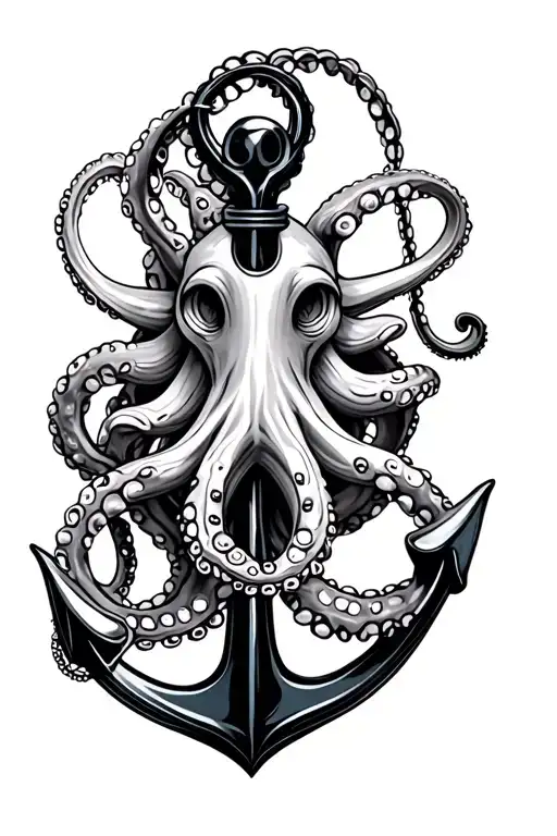 Octopus Around Anchor Intertwined Elongated