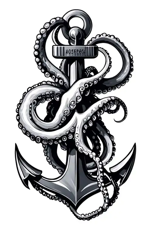 Octopus Around Anchor Intertwined Elongated