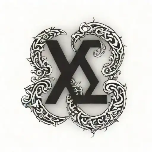 2004 And 2009 In Roman Numerals Behind The Ear Simple