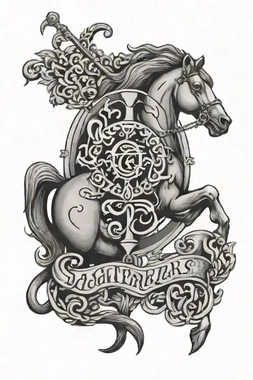 Sagittarius In Old English Letters